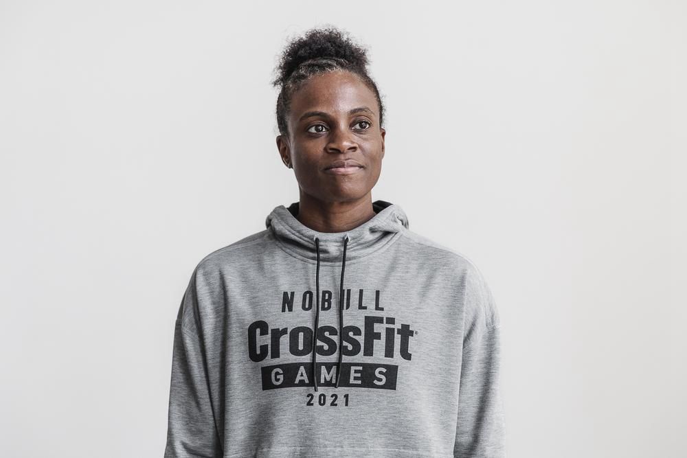 Sweat À Capuche NOBULL Femme Grise - NOBULL Crossfit Games® 2021,France (0698-XNVZT)